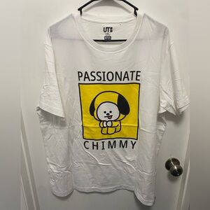 Uniqlo White BT21 Graphic Tee